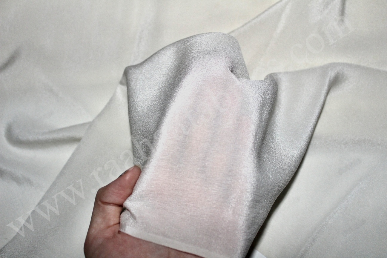 Pure Silk Crepe 60 grams (Dyeable) - Image 2