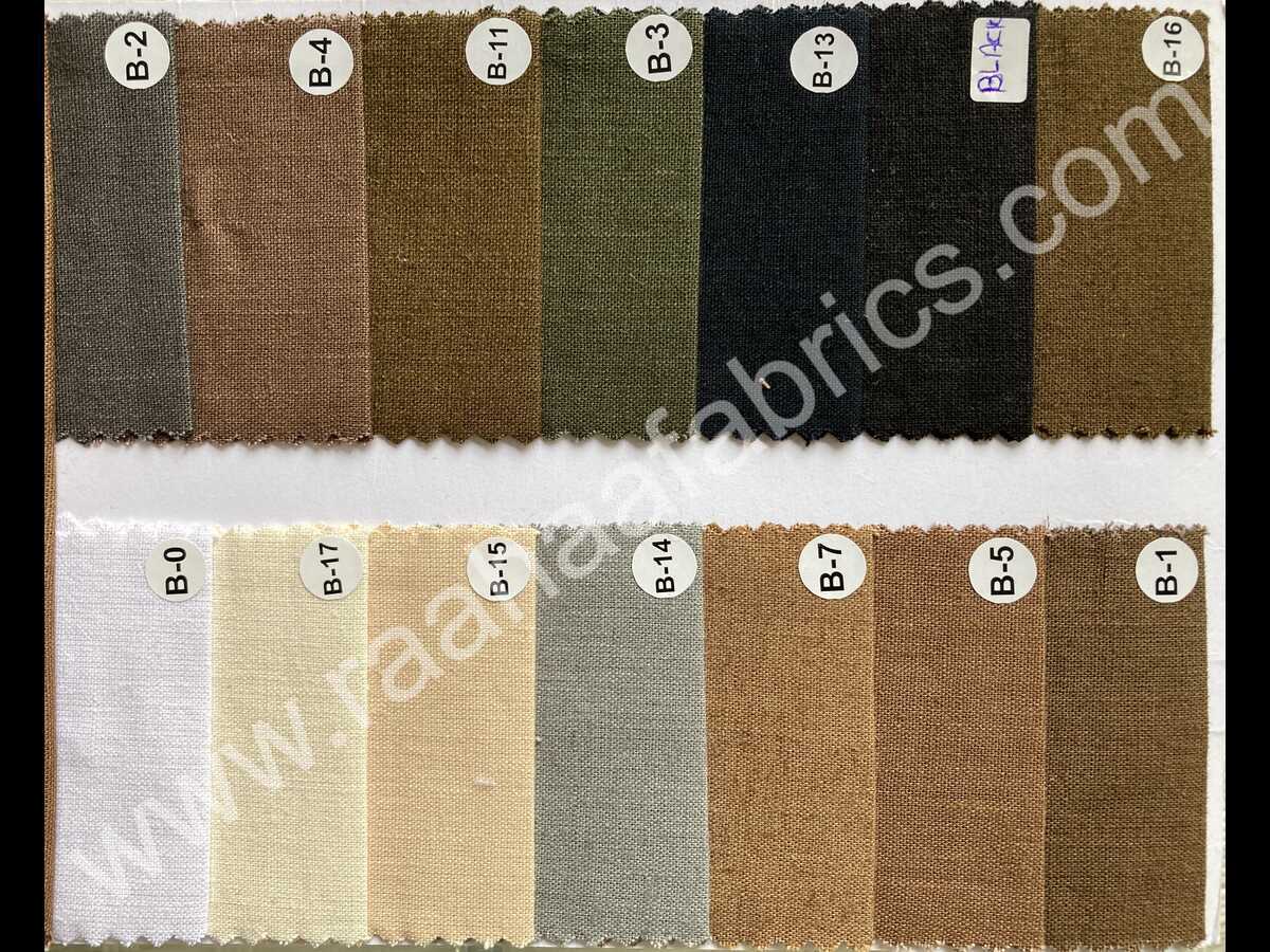 Cotton Linen Colour Card